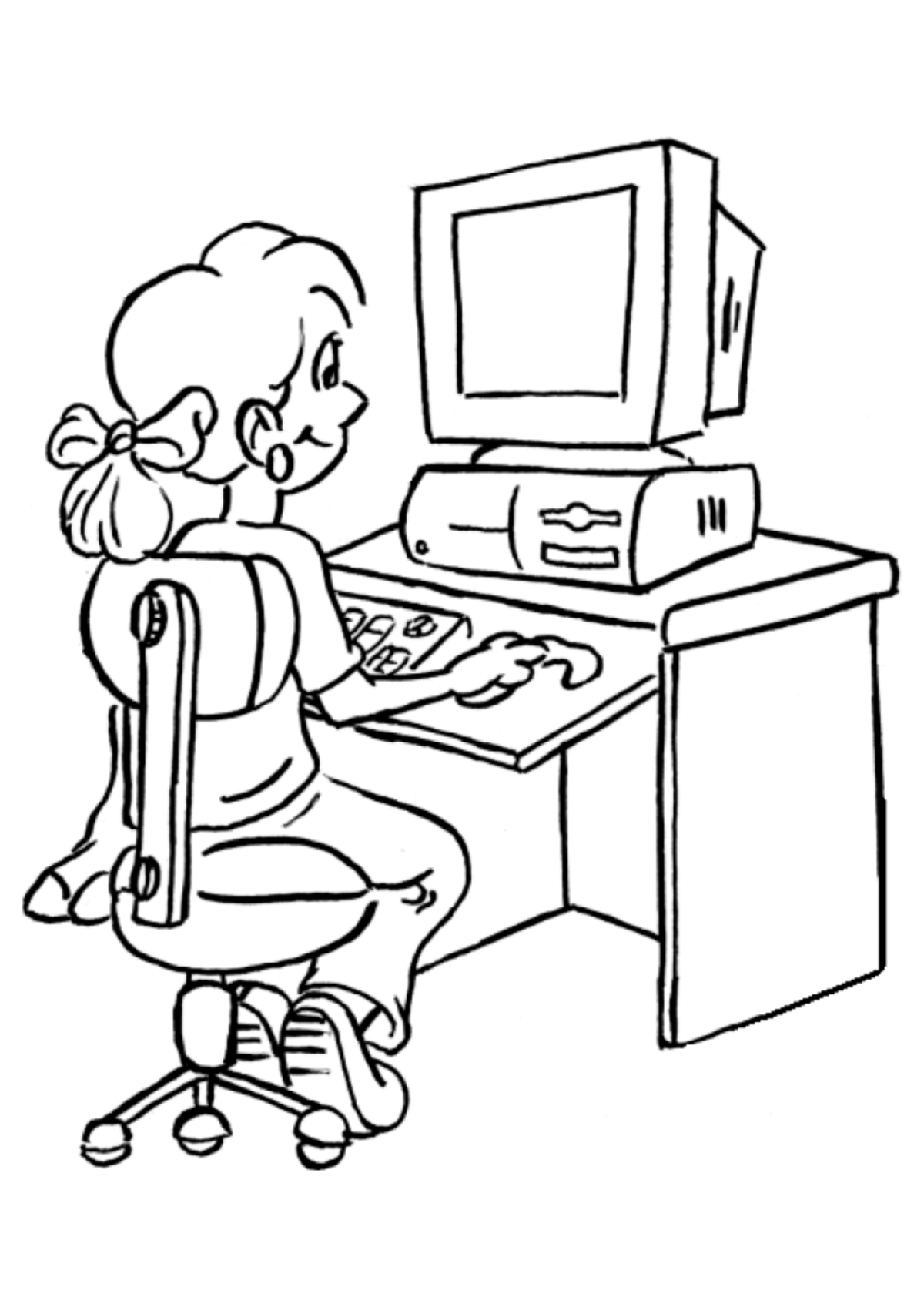 Desenho para Colorir Computador