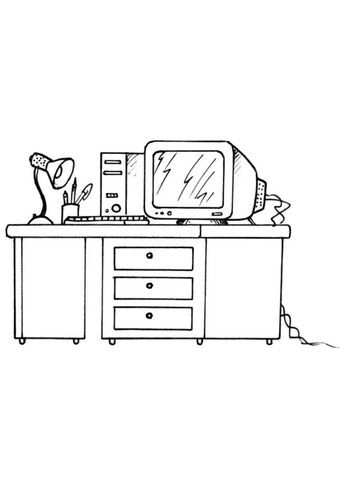 Desenho para Colorir Computador