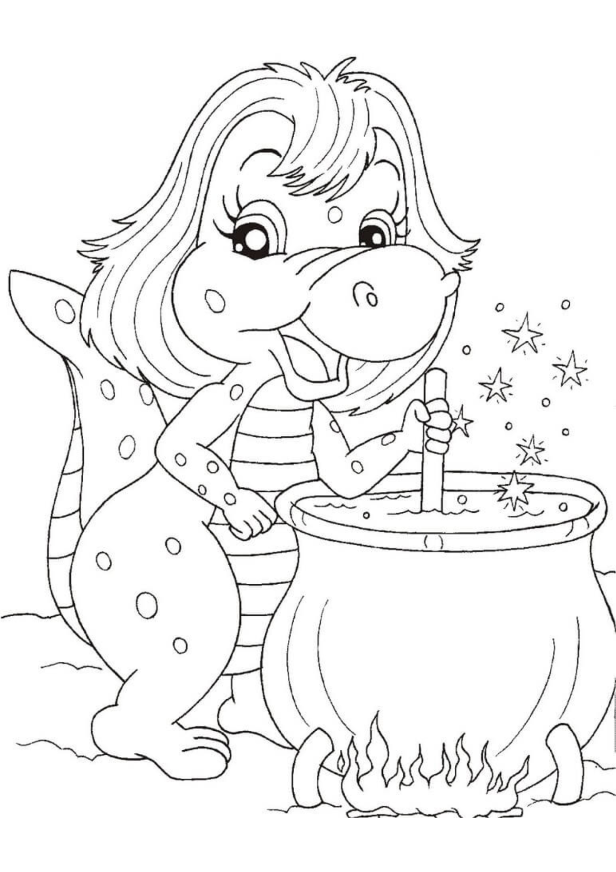 Desenho para Colorir Cuca