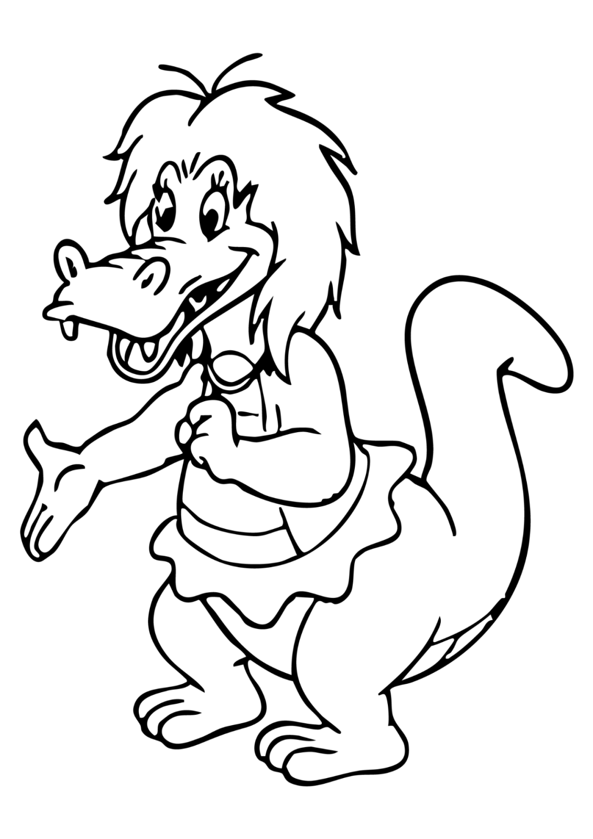 Desenho para Colorir Cuca
