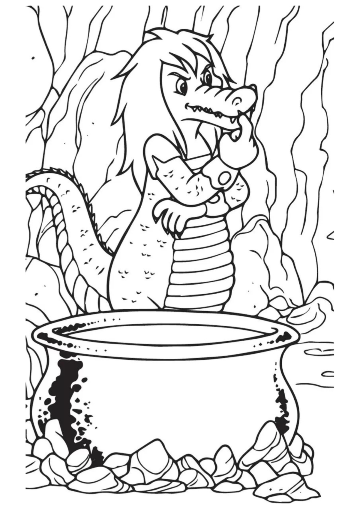 Desenho para Colorir Cuca