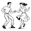 Desenho para Colorir Dança