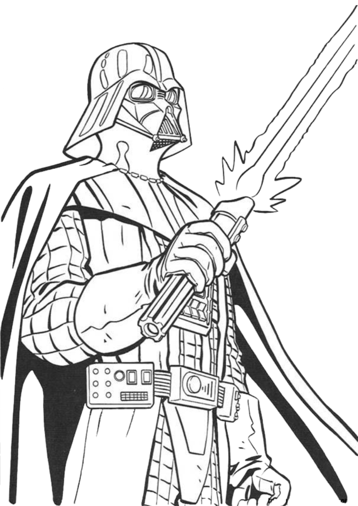 Desenho para Colorir Darth Vader