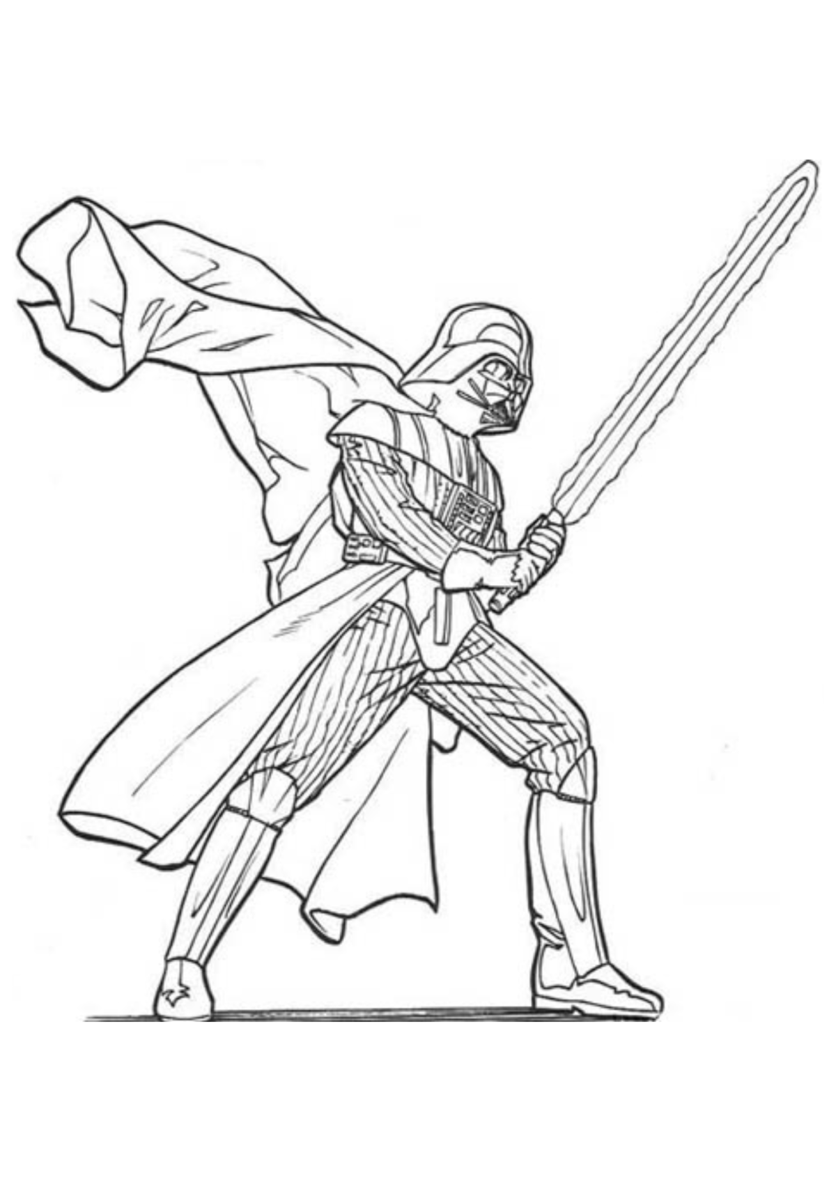 Desenho para Colorir Darth Vader