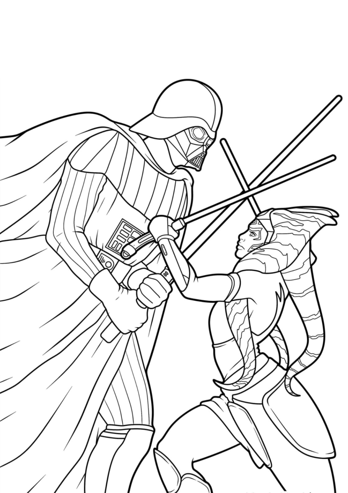 Desenho para Colorir Darth Vader