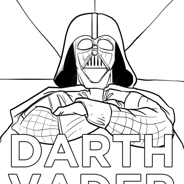Desenho para Colorir Darth Vader
