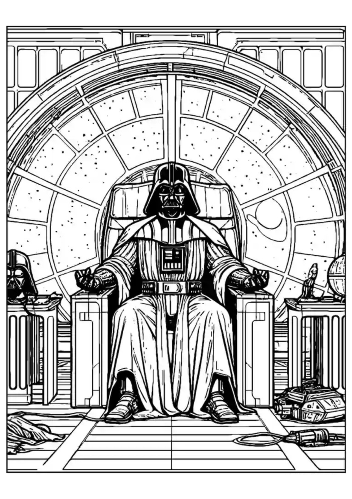 Desenho para Colorir Darth Vader