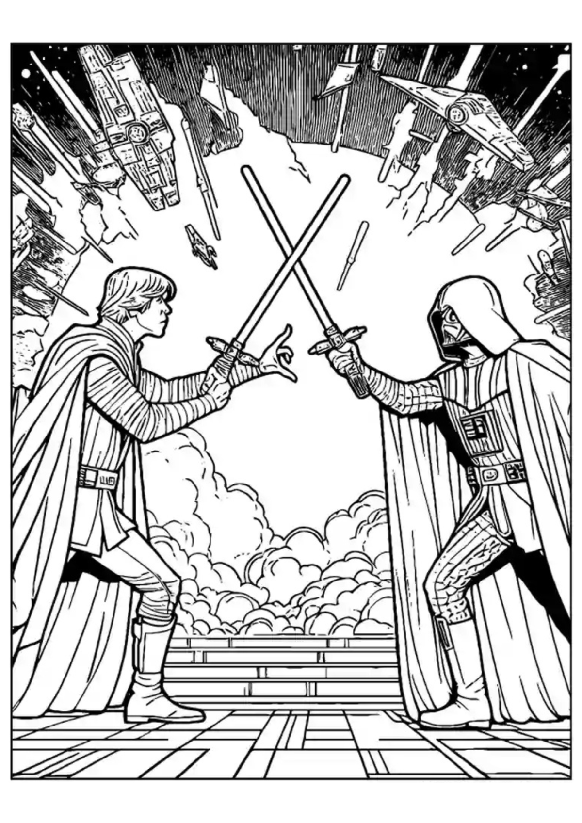 Desenho para Colorir Darth Vader