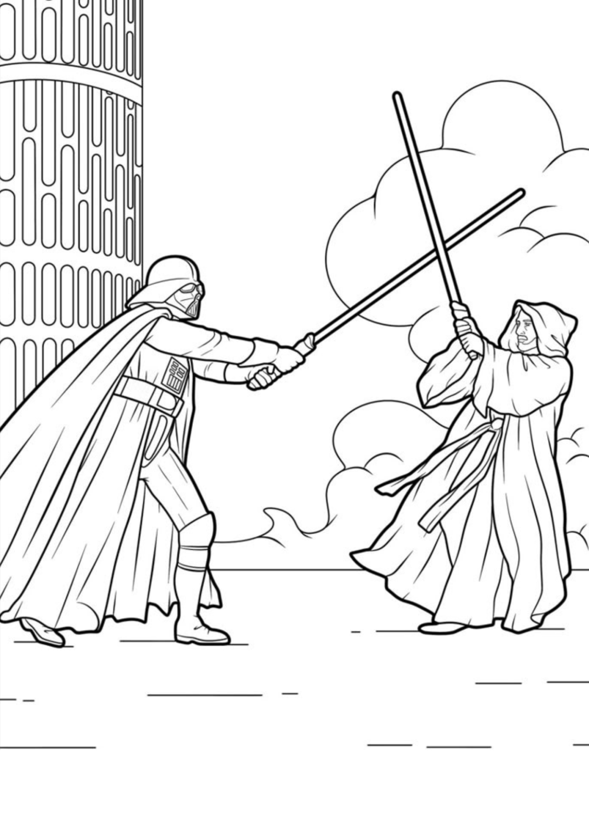 Desenho para Colorir Darth Vader