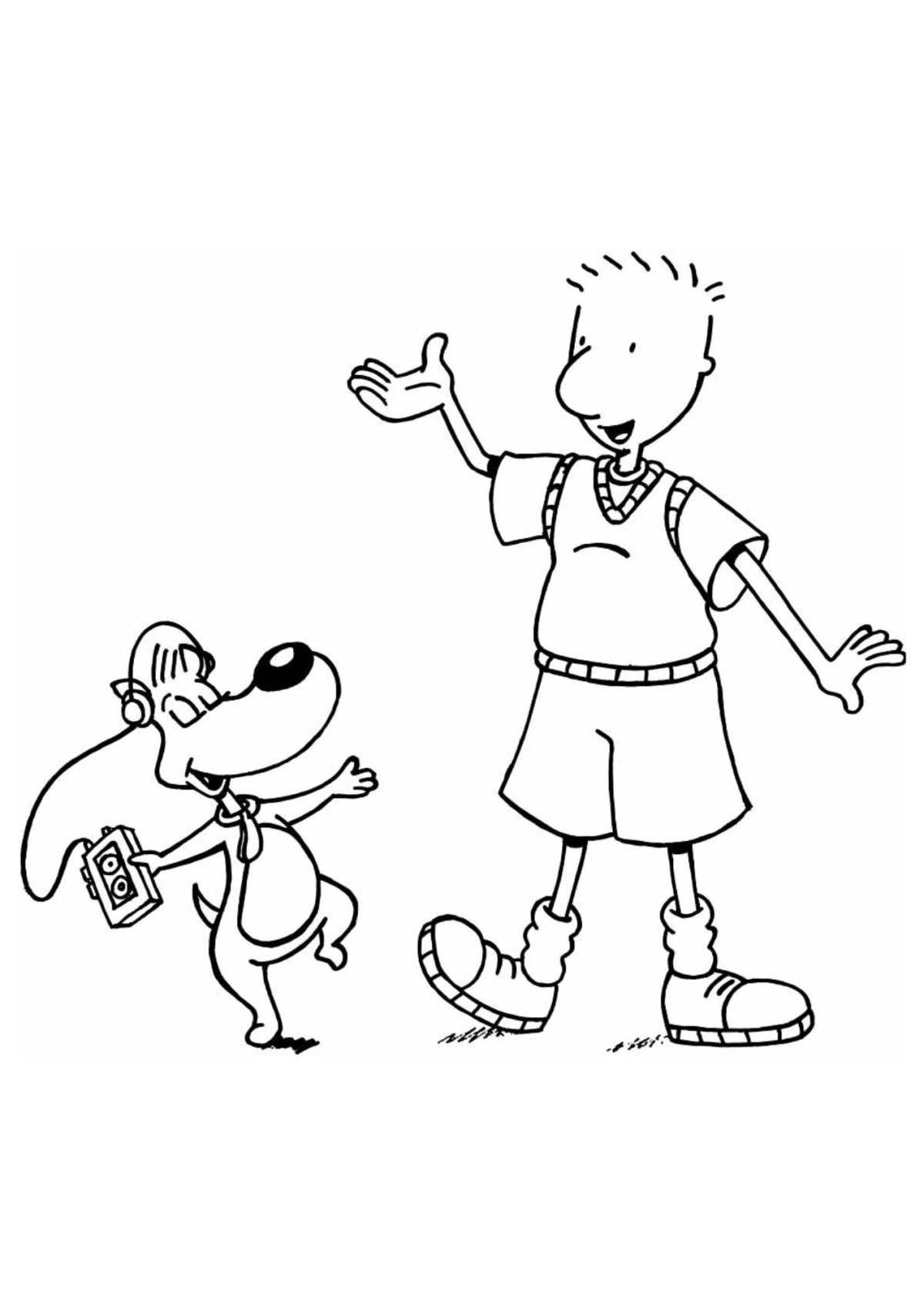 Desenho para Colorir Doug