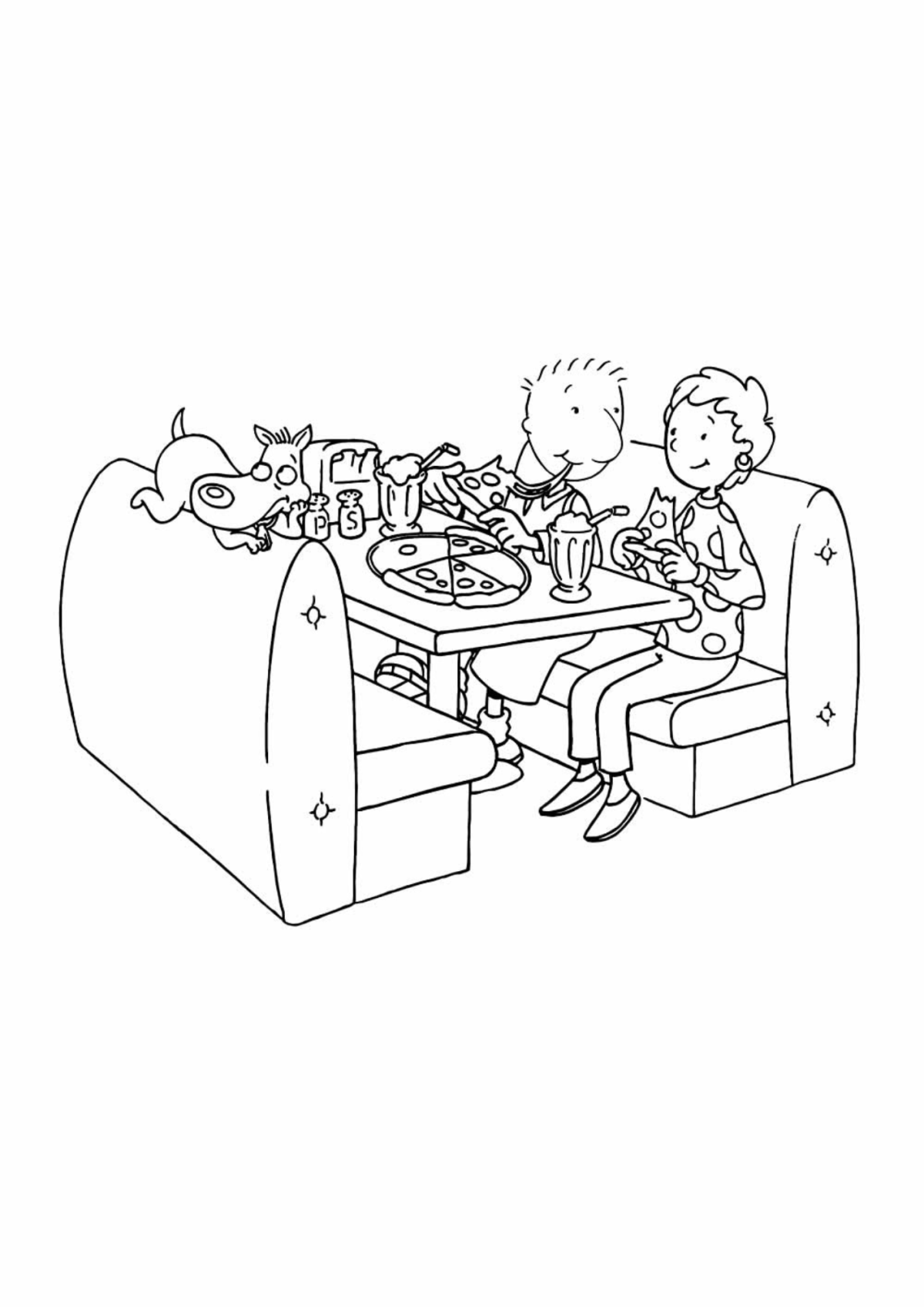 Desenho para Colorir Doug