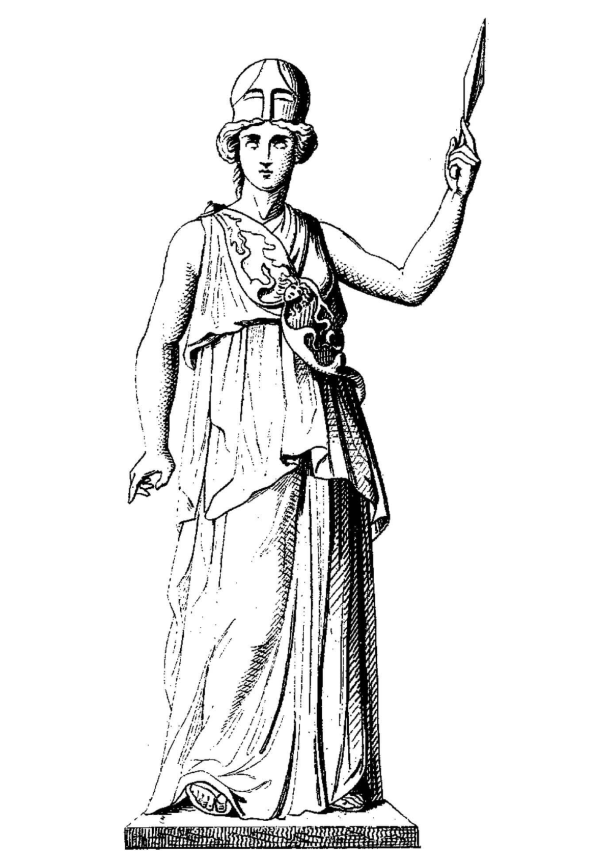 Desenho para Colorir Estátua