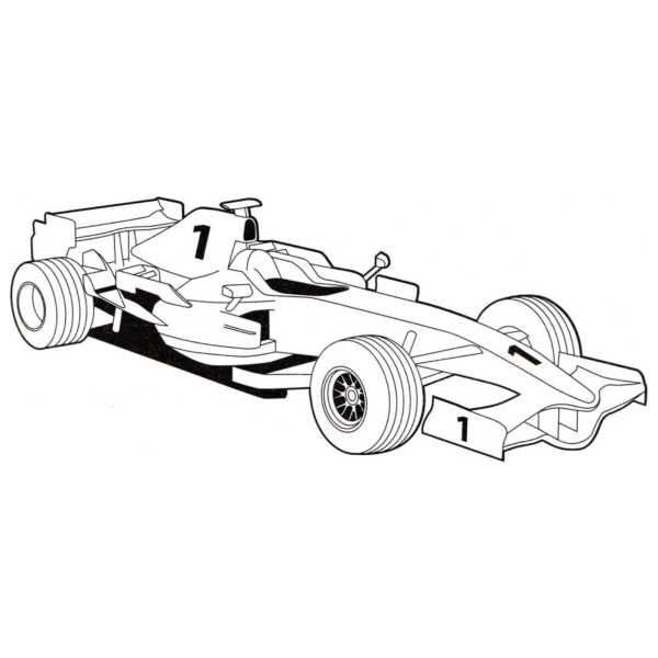 Desenho para Colorir Formula 1