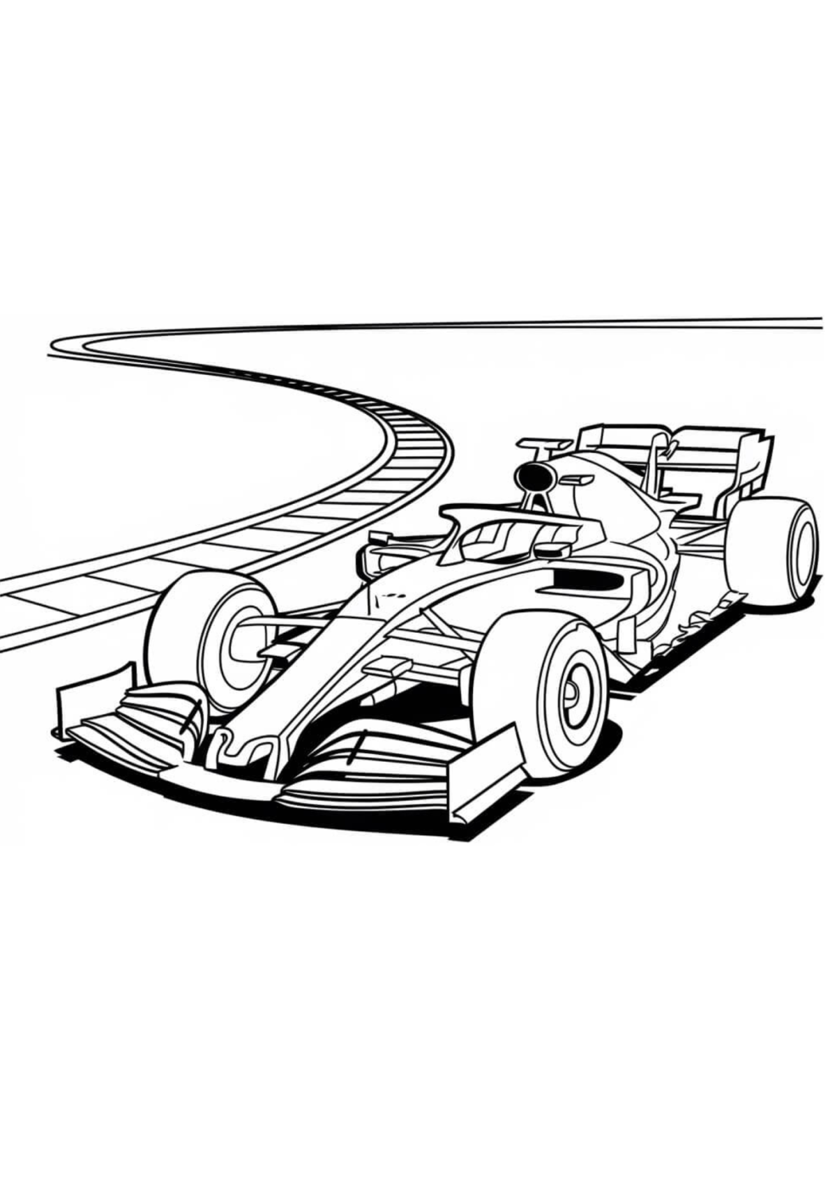 Desenho para Colorir Formula 1