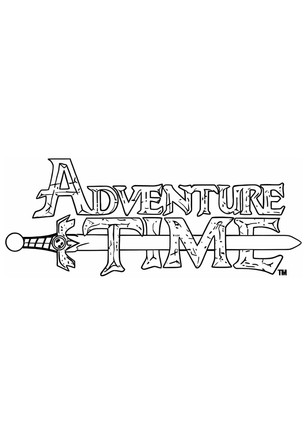 Desenho para Colorir Hora de Aventura