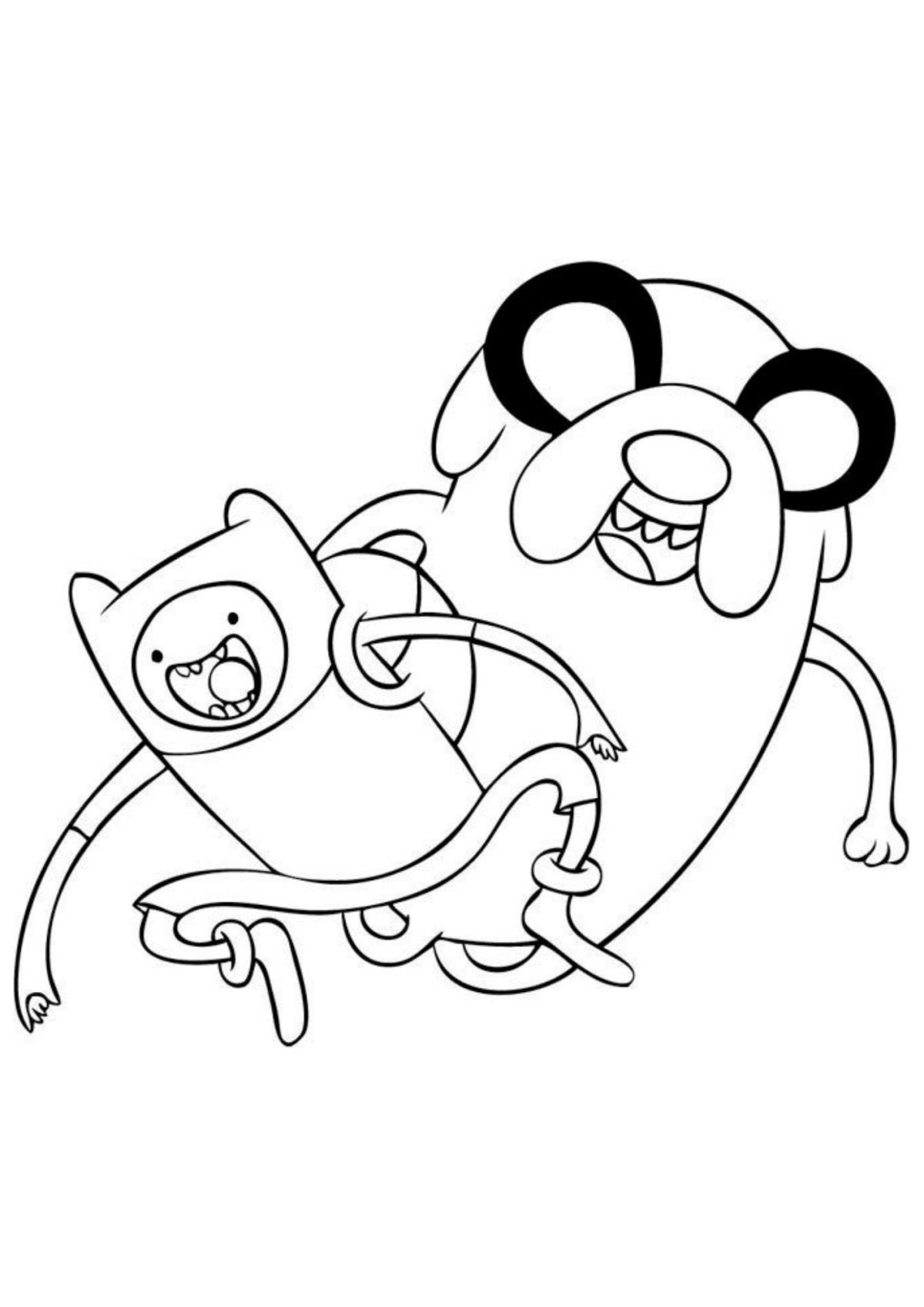 Desenho para Colorir Hora de Aventura