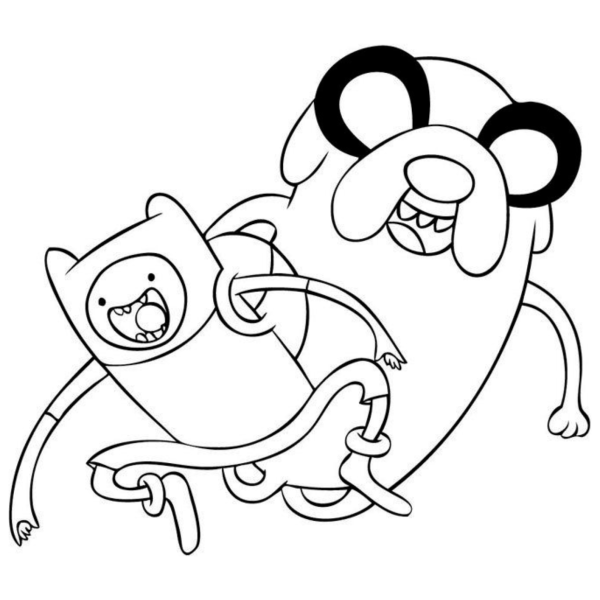 Desenho para Colorir Hora de Aventura