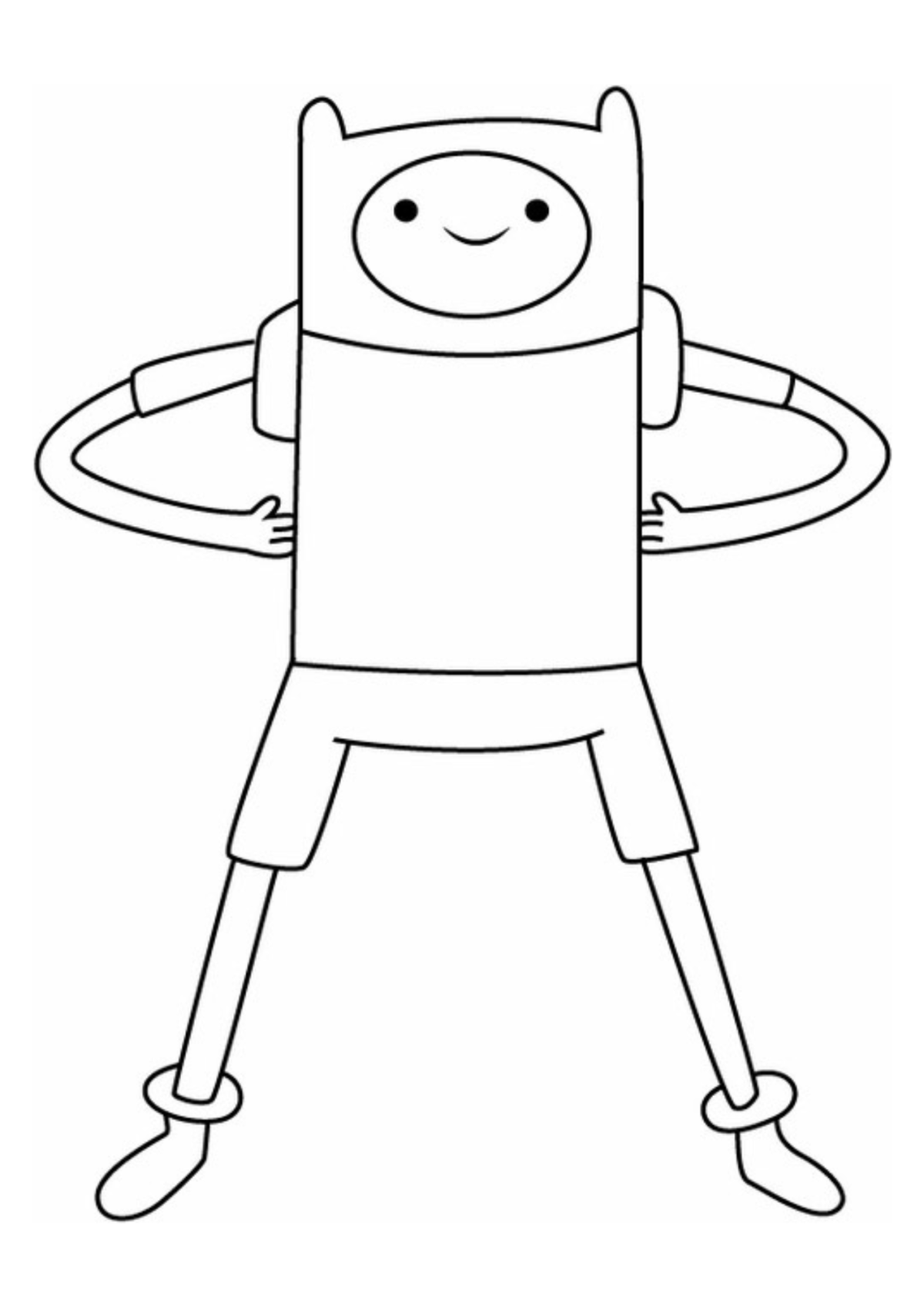 Desenho para Colorir Hora de Aventura