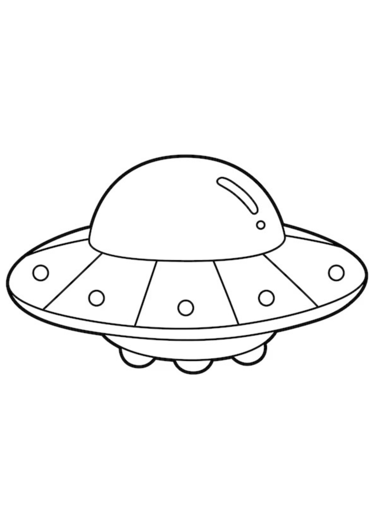 Desenho para Colorir OVNI