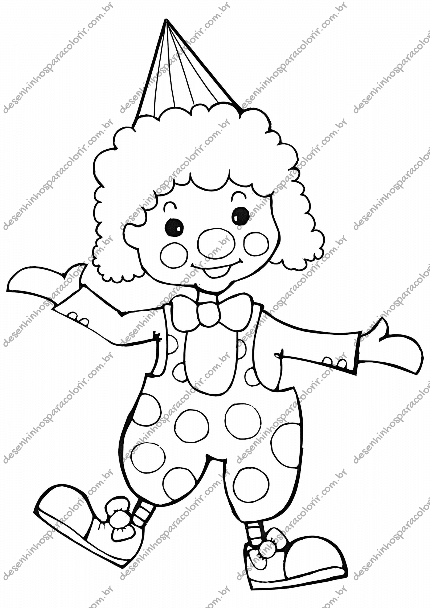 Desenho para Colorir Palhaço Desenho para Colorir Palhaço