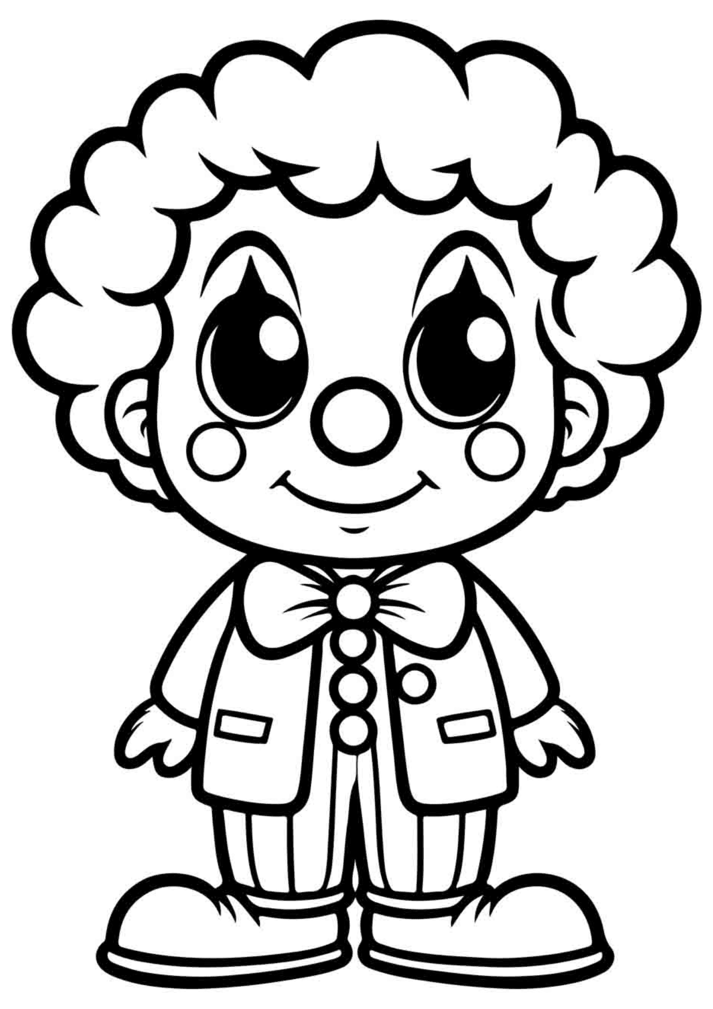 Desenho para Colorir Palhaço Desenho para Colorir Palhaço