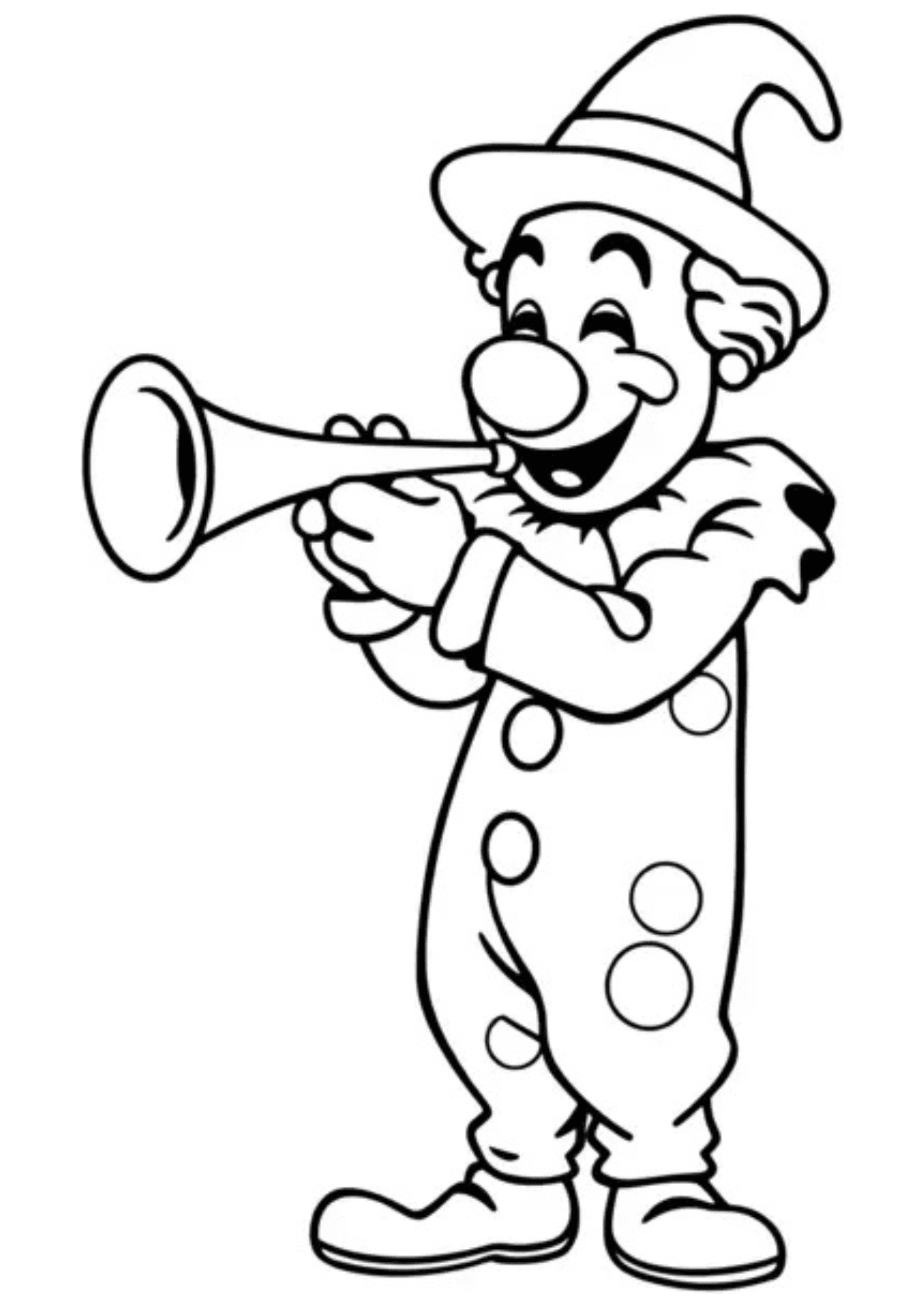 Desenho para Colorir Palhaço Desenho para Colorir Palhaço