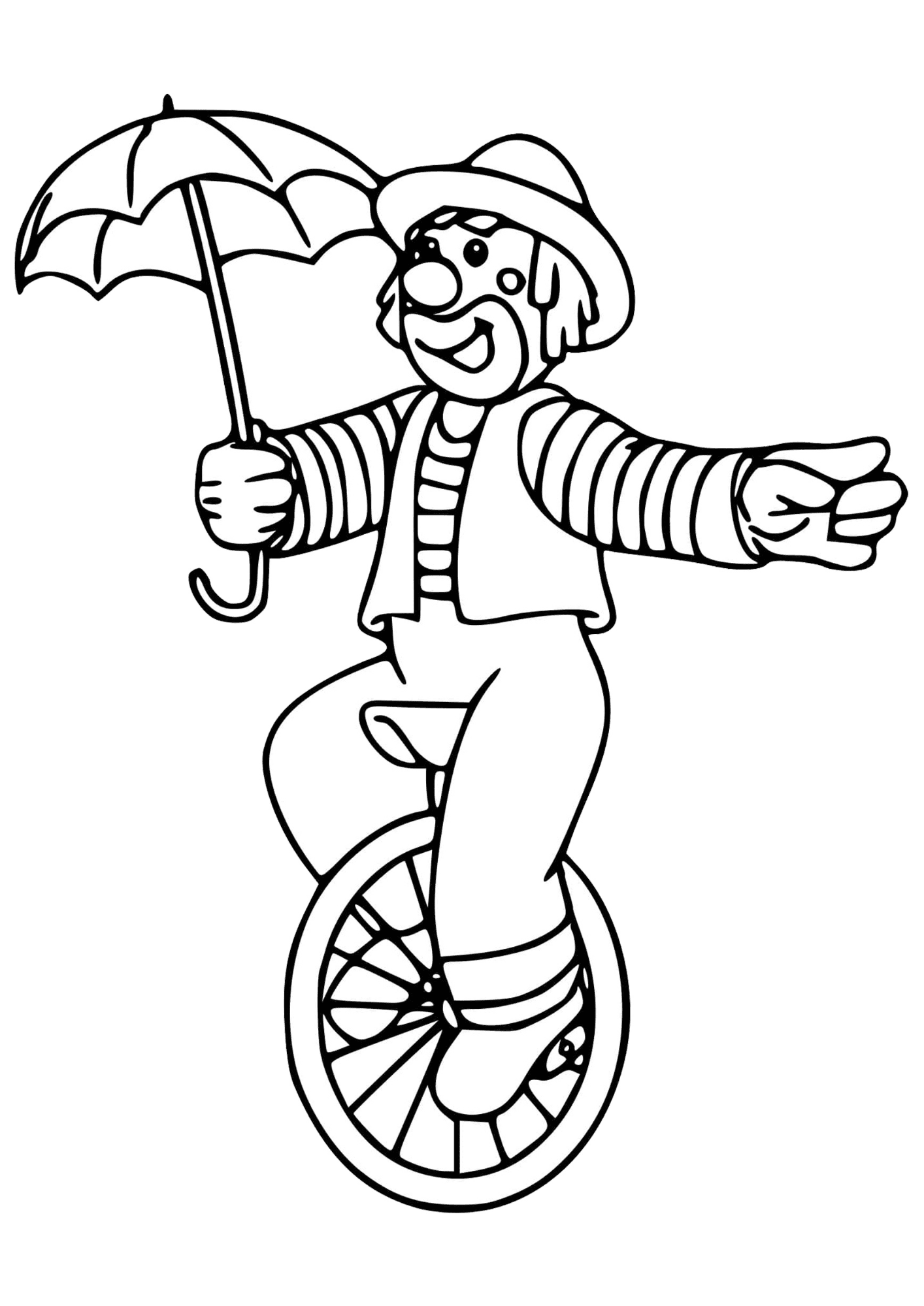 Desenho para Colorir Palhaço Desenho para Colorir Palhaço