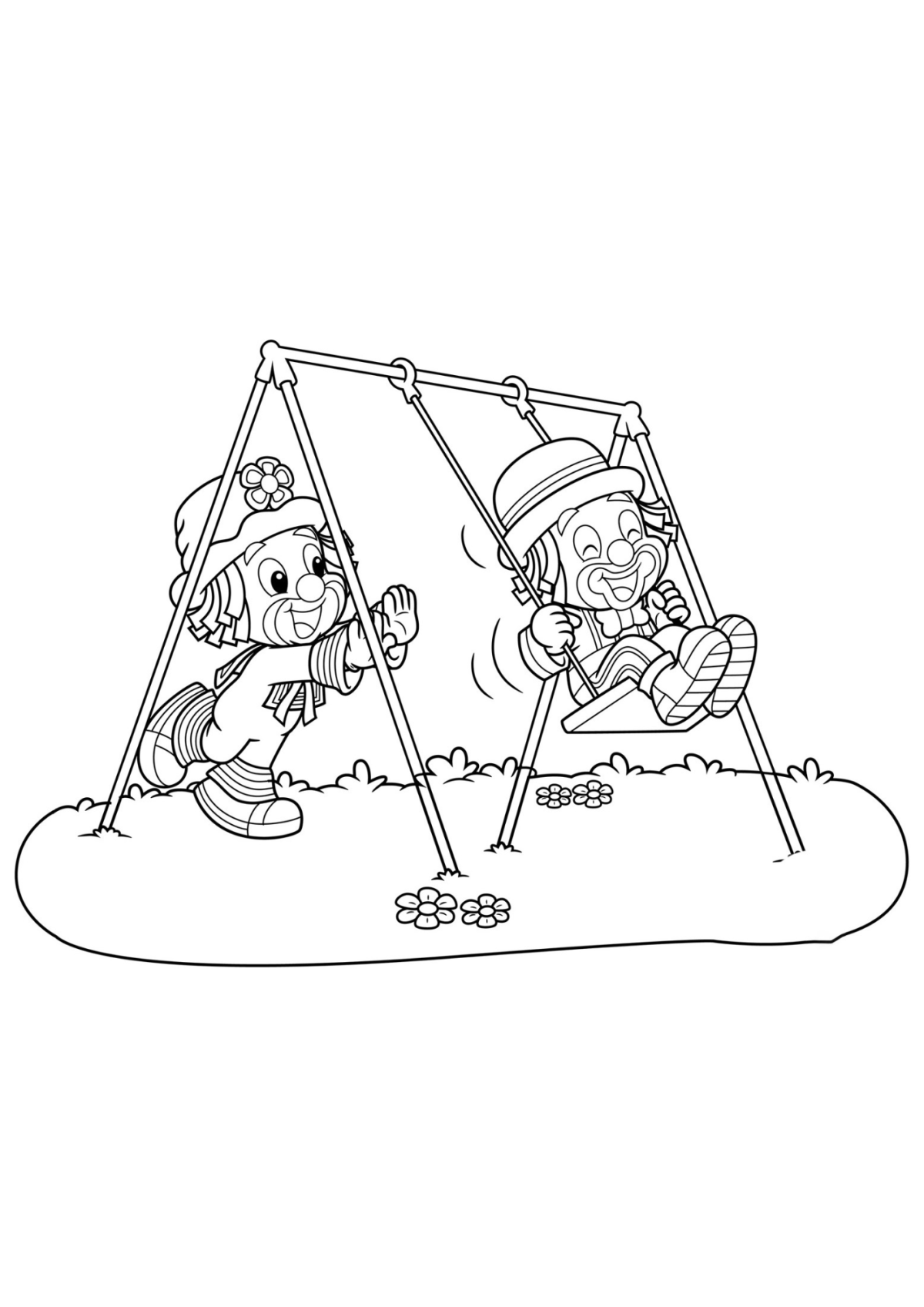 Desenho para Colorir Patati Patata