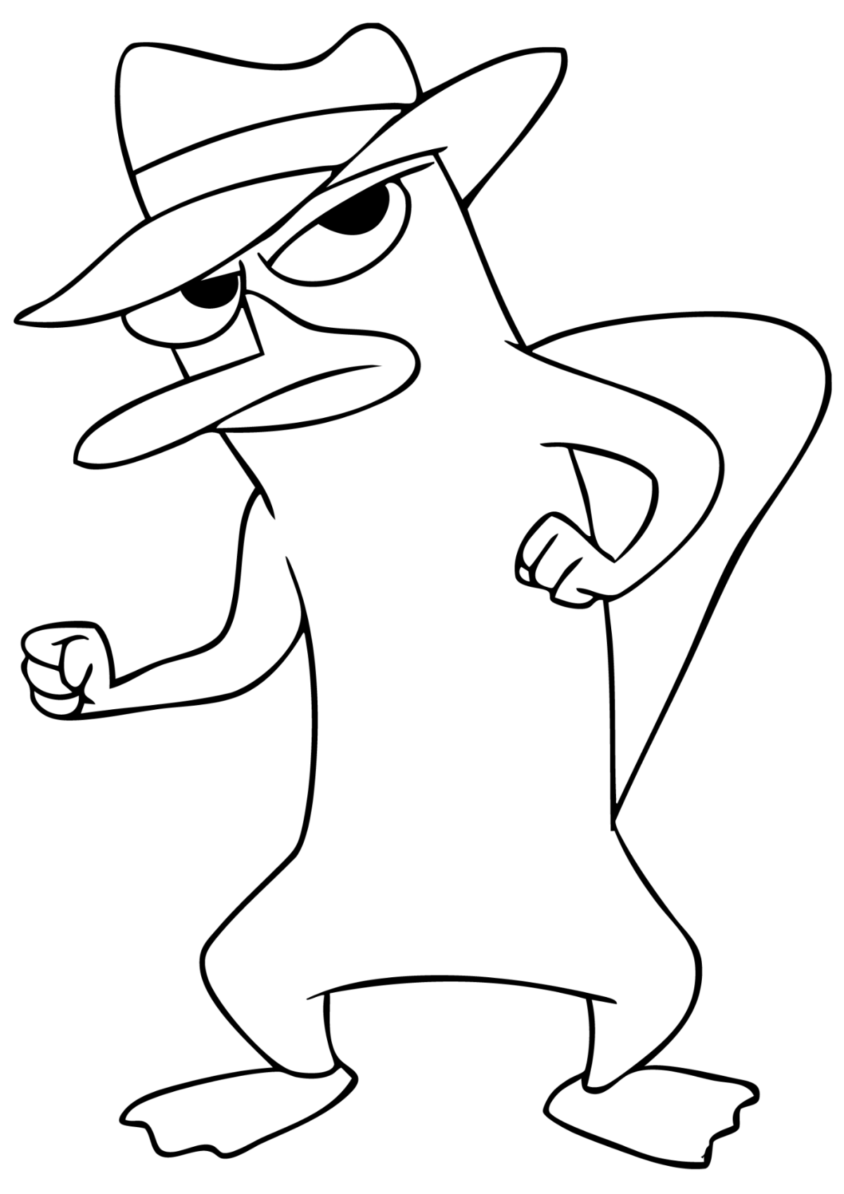 Desenho para Colorir Phineas e Fer