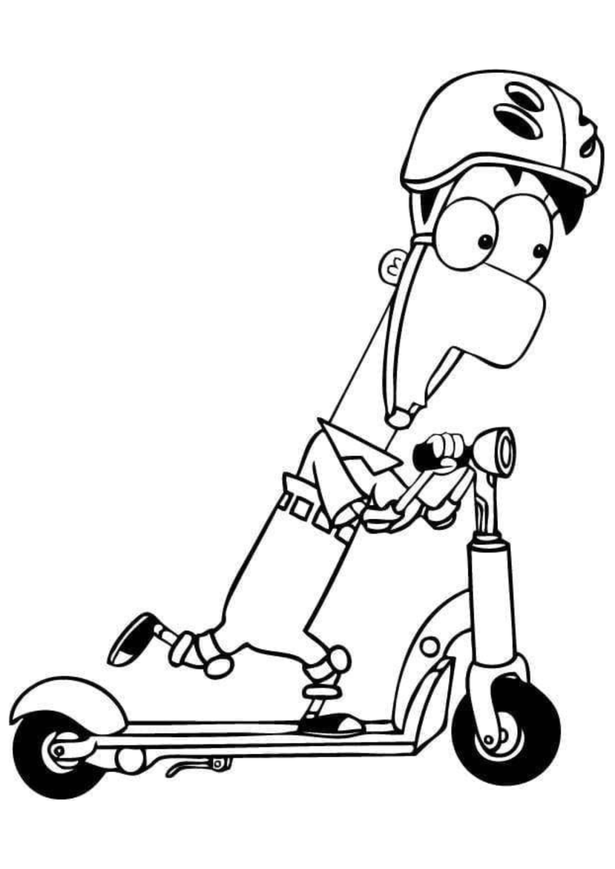 Desenho para Colorir Phineas e Fer