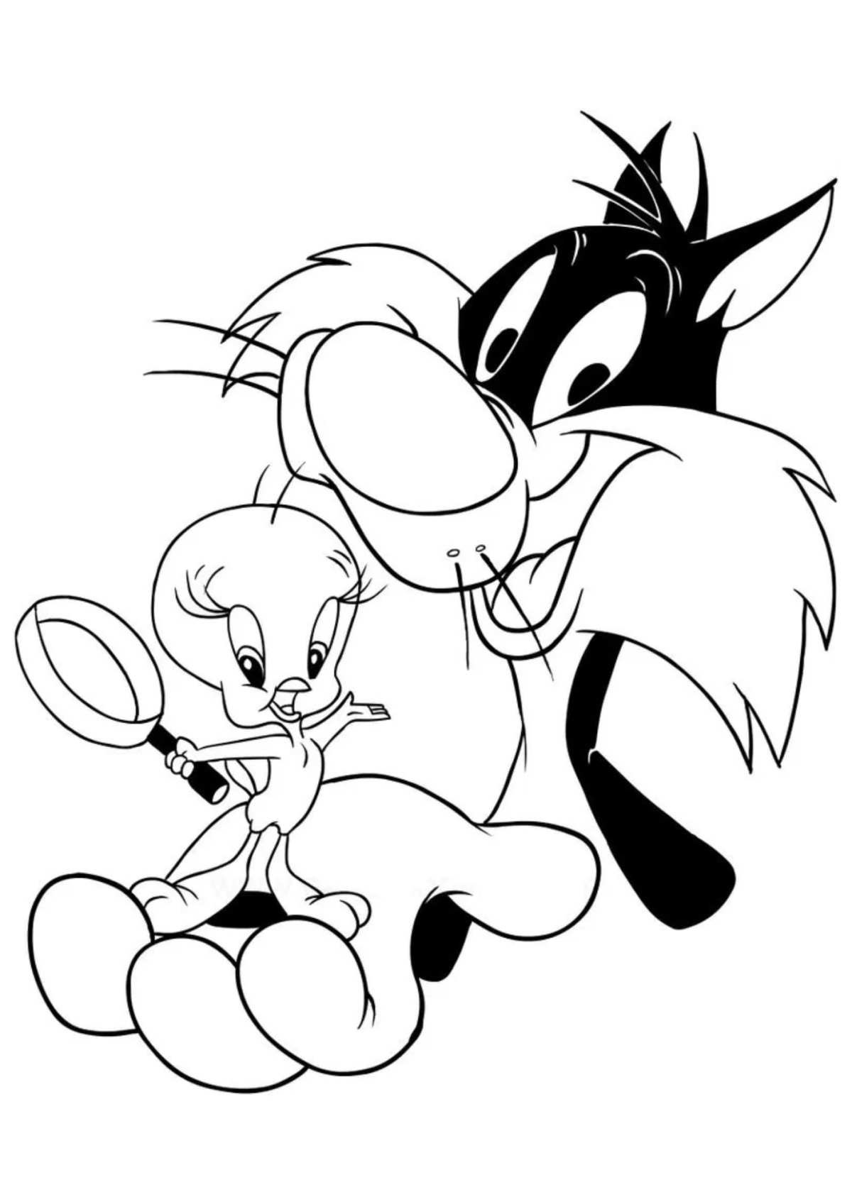 Desenho para Colorir Piu Piu