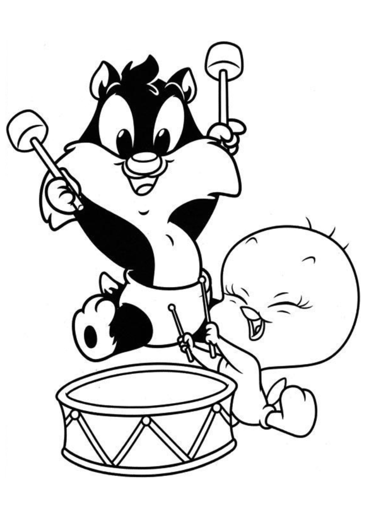 Desenho para Colorir Piu Piu
