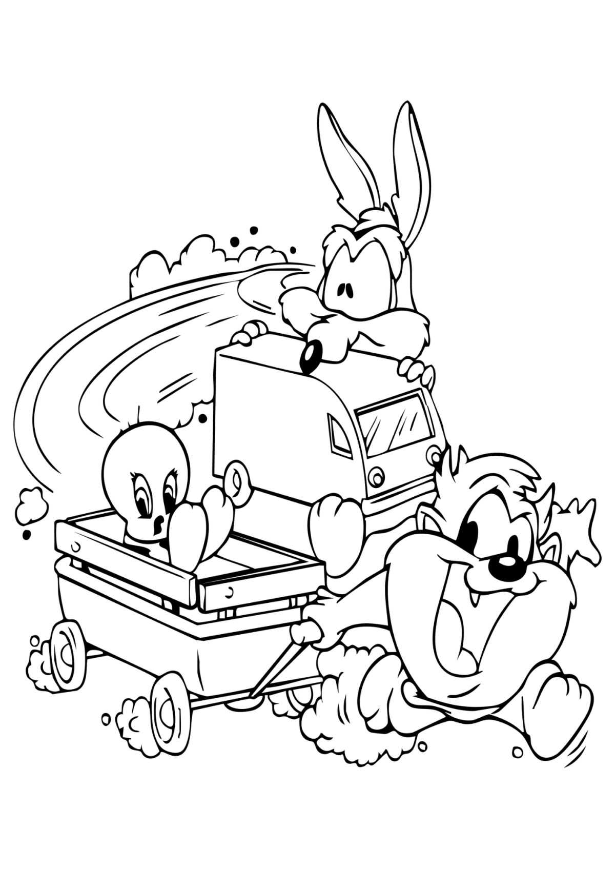 Desenho para Colorir Piu Piu