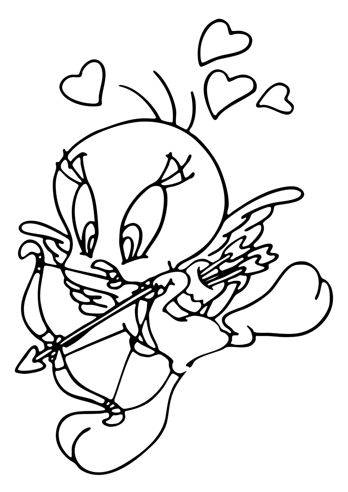 Desenho para Colorir Piu Piu