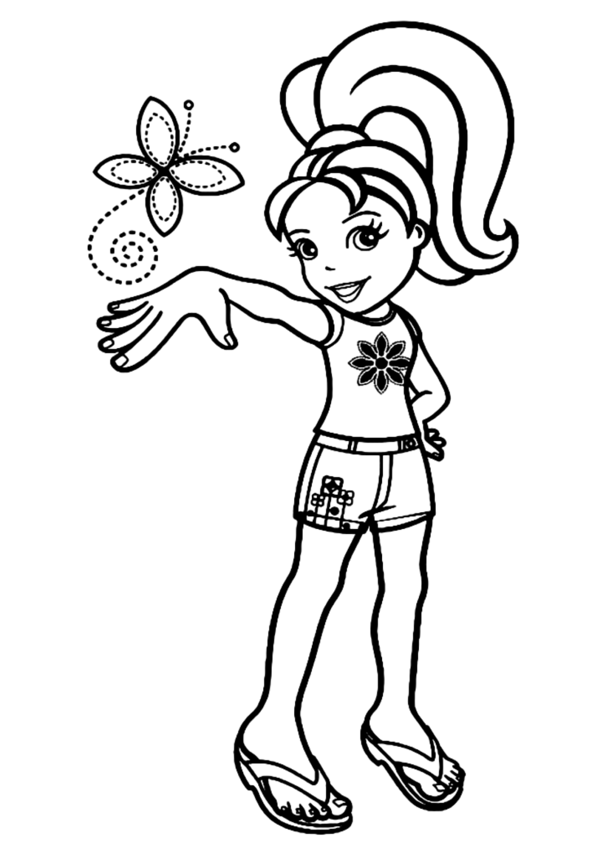 Desenho para Colorir Polly Pocket