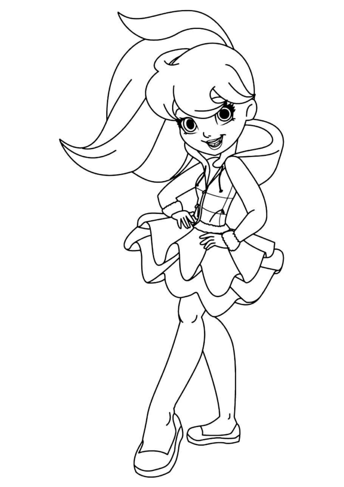 Desenho para Colorir Polly Pocket
