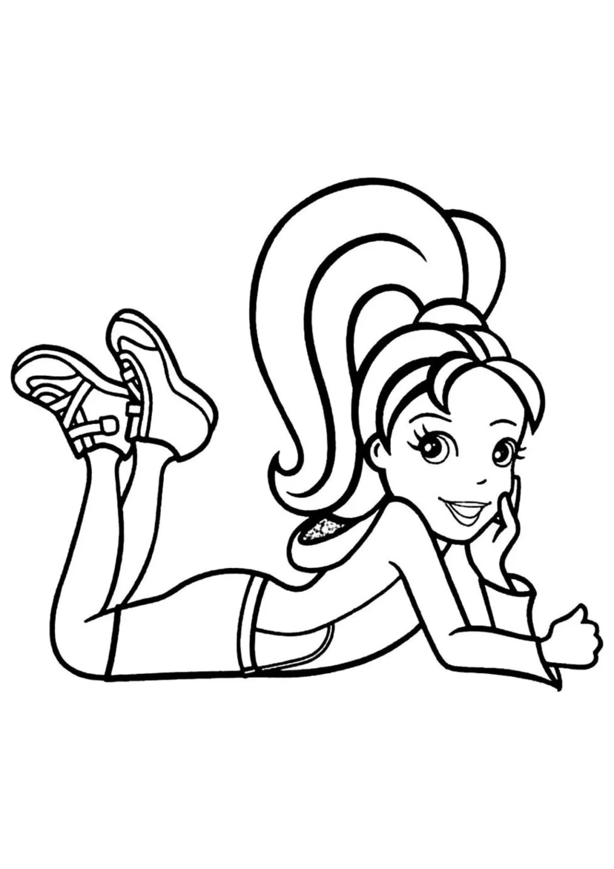 Desenho para Colorir Polly Pocket