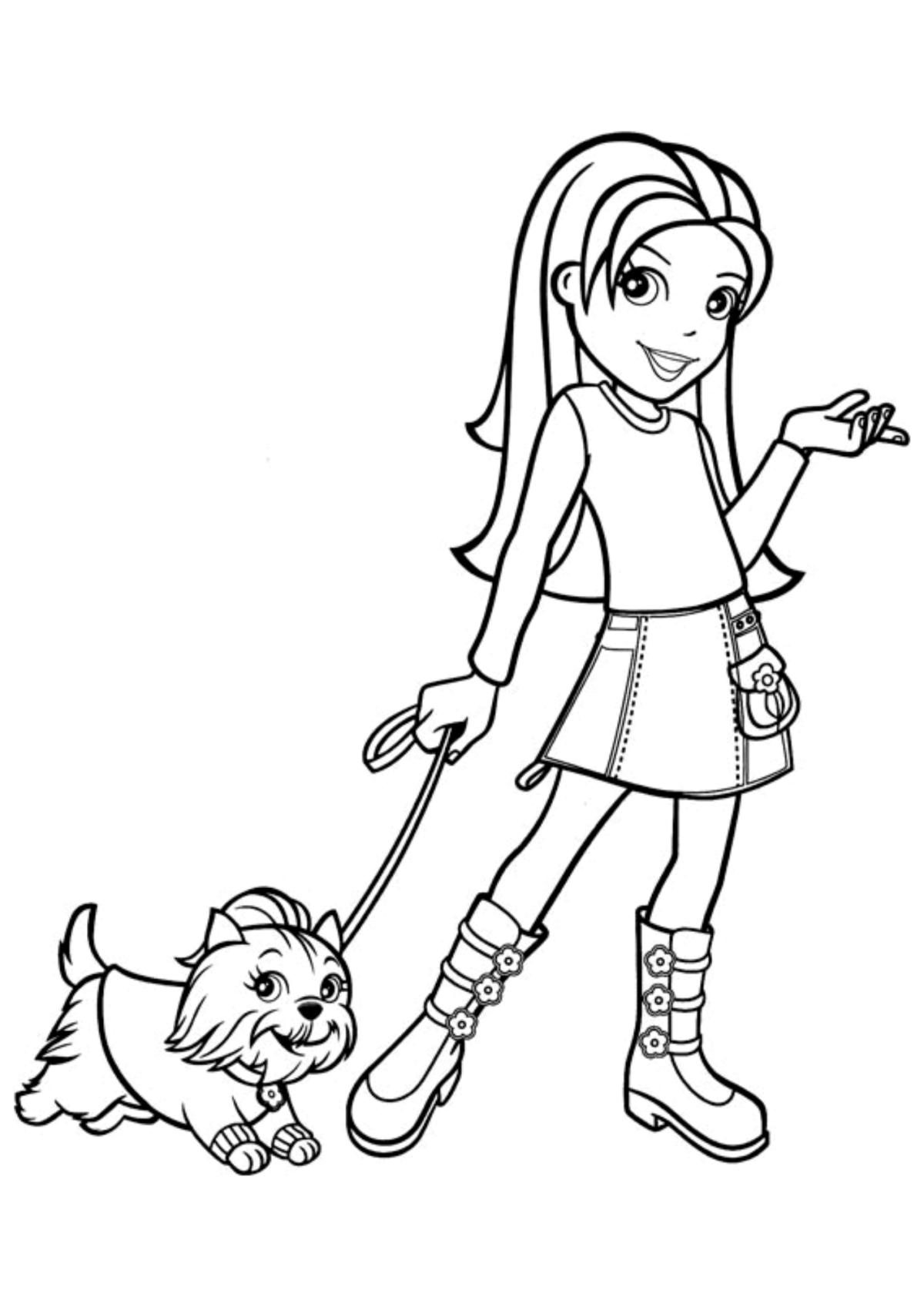 Desenho para Colorir Polly Pocket