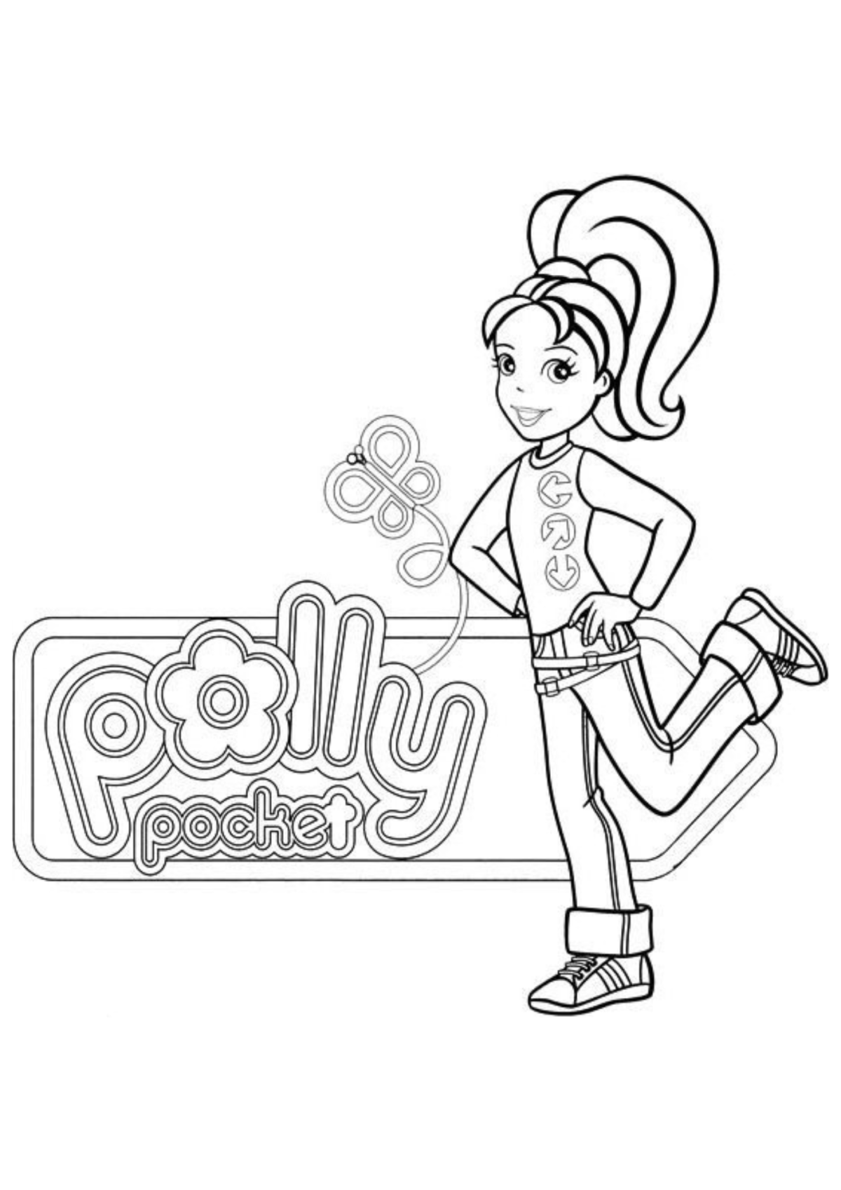 Desenho para Colorir Polly Pocket