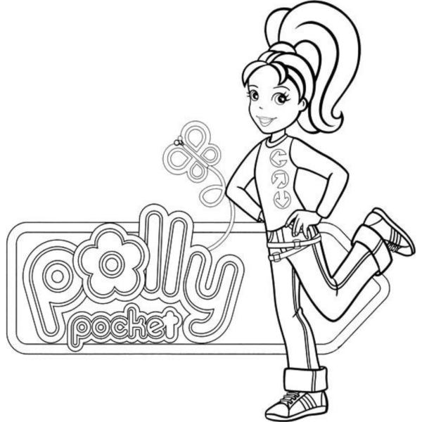 Desenho para Colorir Polly Pocket