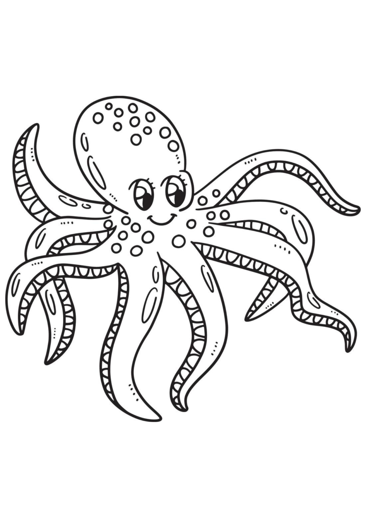 Desenho para Colorir Polvo