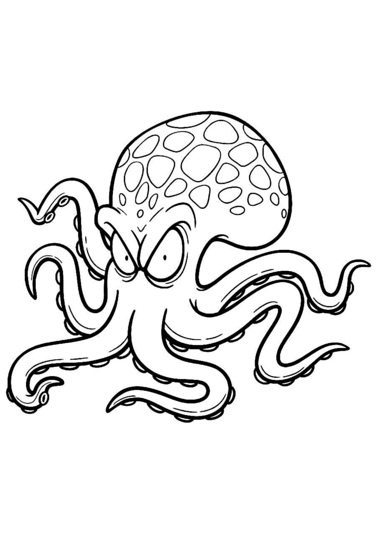 Desenho para Colorir Polvo