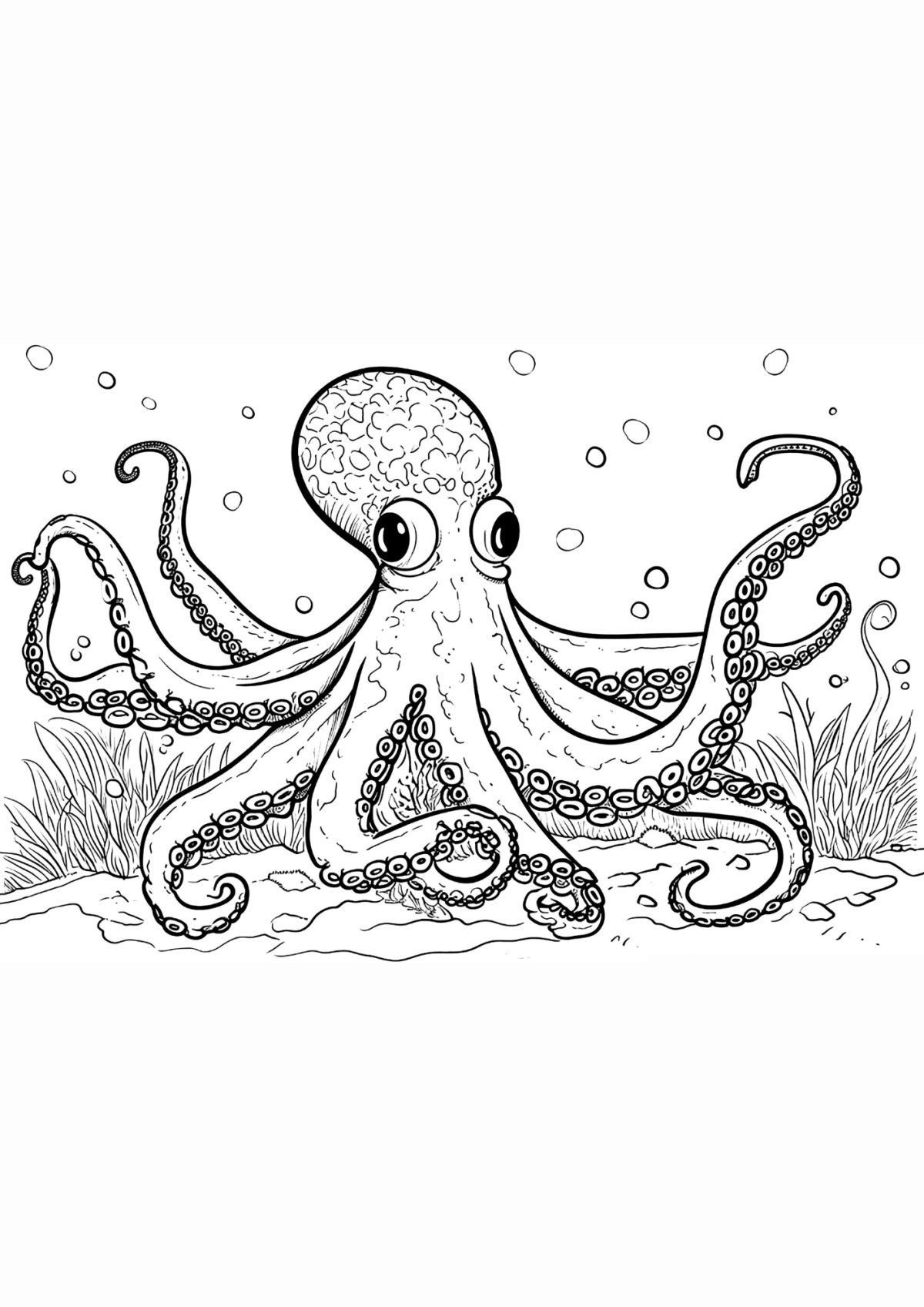 Desenho para Colorir Polvo