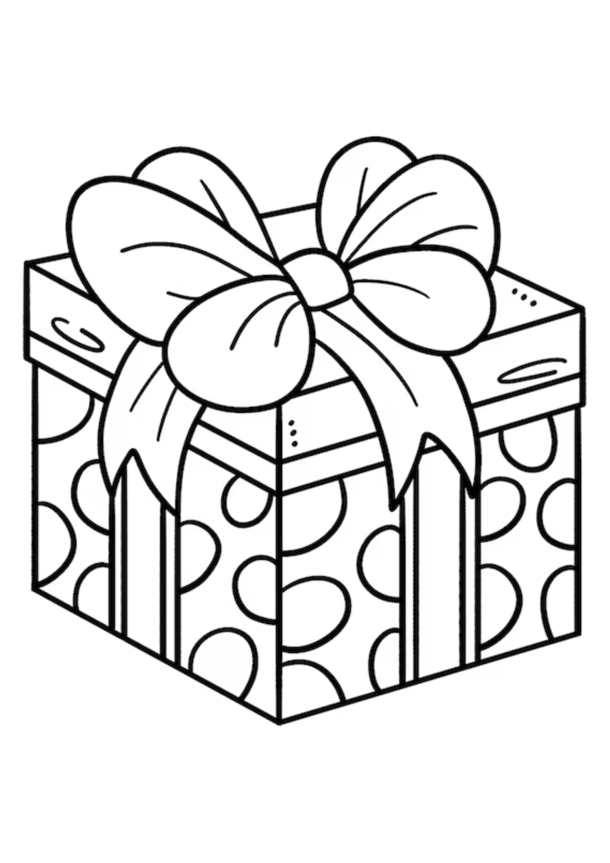 Desenho para Colorir Presente