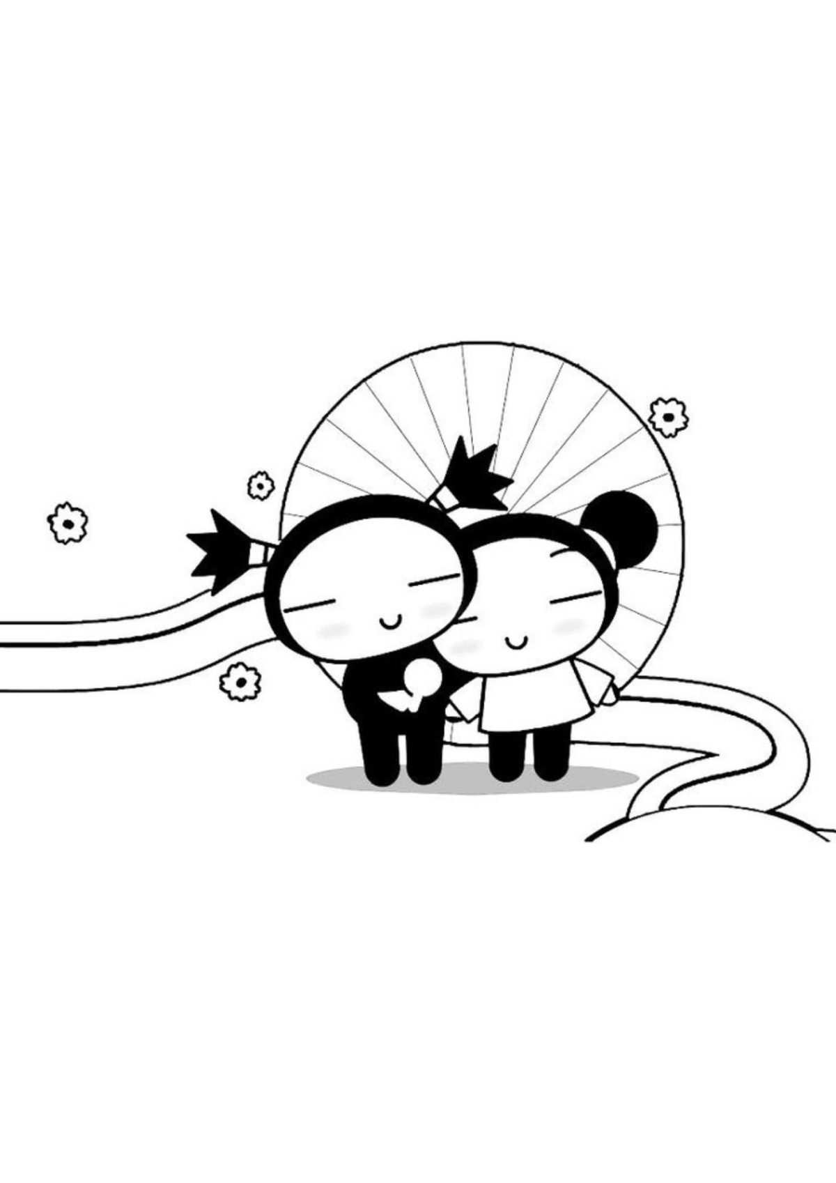 Desenho para Colorir Pucca