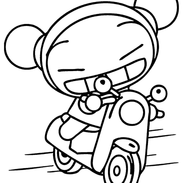Desenho para Colorir Pucca