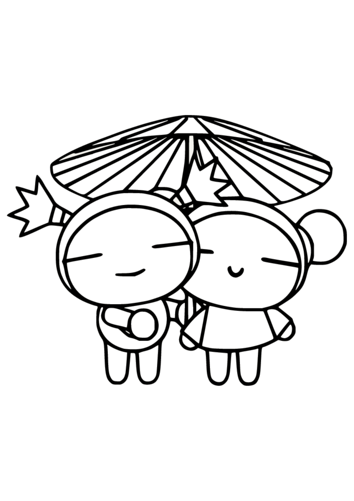 Desenho para Colorir Pucca
