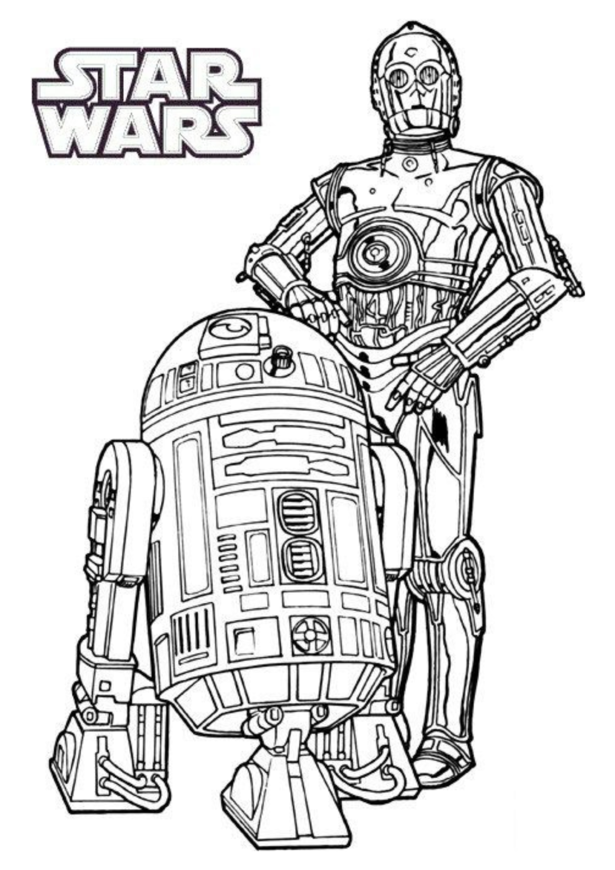 Desenho para Colorir R2-D2
