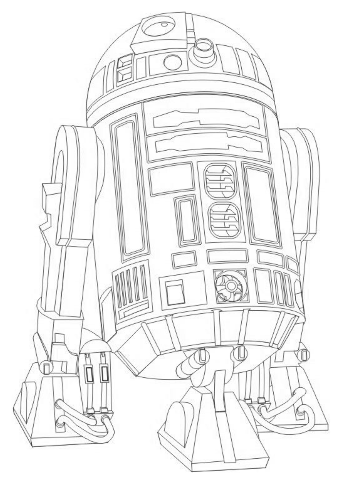 Desenho para Colorir R2-D2