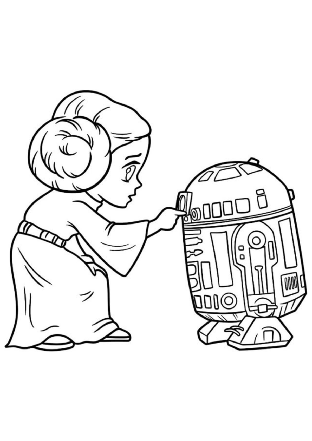 Desenho para Colorir R2-D2